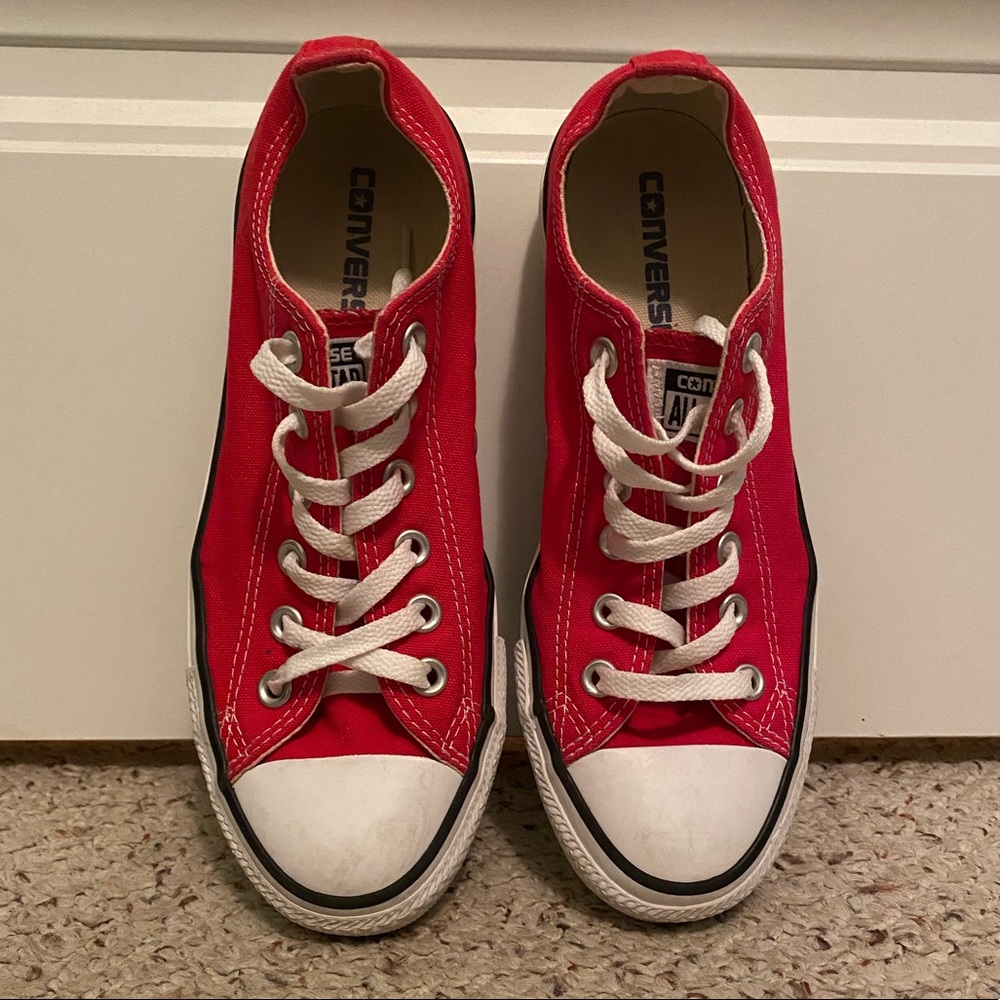 Red Low Top Converse